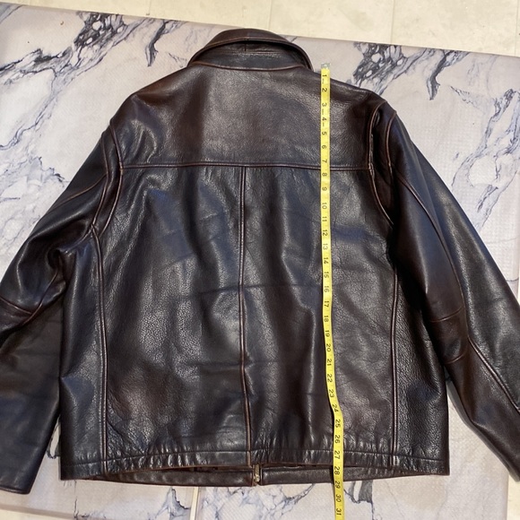 Mens Leather Y2K Bomber Jacket! Like New! Worn 1x! Quilted Liner/Pockets! XL🔥🎄 - Picture 12 of 13